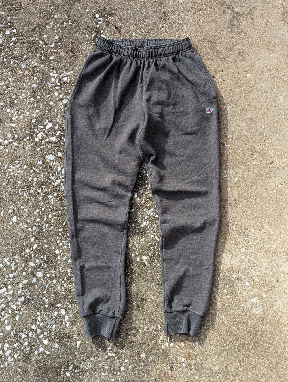 Champion Men's Charcoal Gray Joggers with Logo